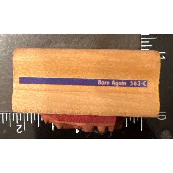 RARE Rubber Stampede Born Again Wood Mounted Stamp Chick Hatching Design 563-C - Picture 3 of 4